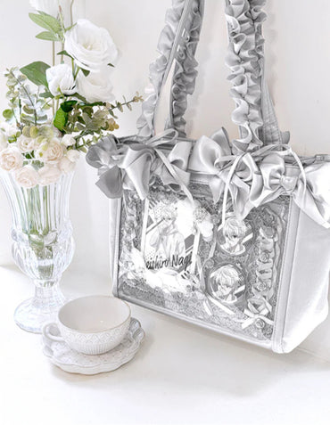 Rose Bloom Ita Bag – Stylish Ribbon Crossbody for Collectibles