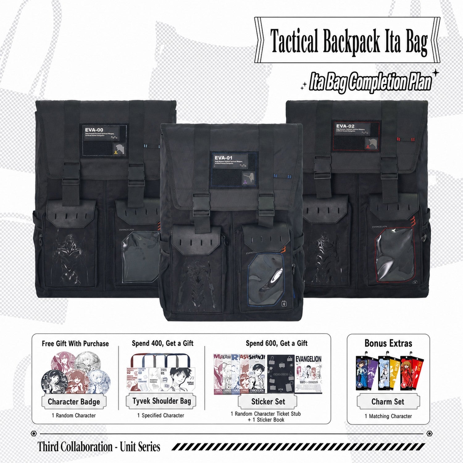 Officially Licensed Evangelion Tactical Ita Backpack