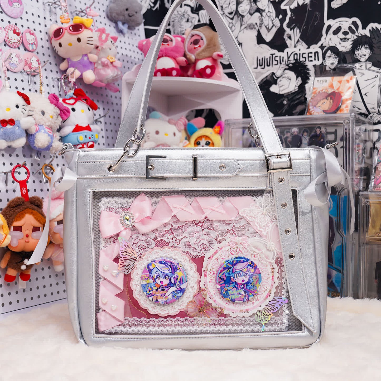 Miku’s Silver Daydream Ita Bag – Hatsune Miku Custom Series, Perfect for Conventions, Daily Outings & School