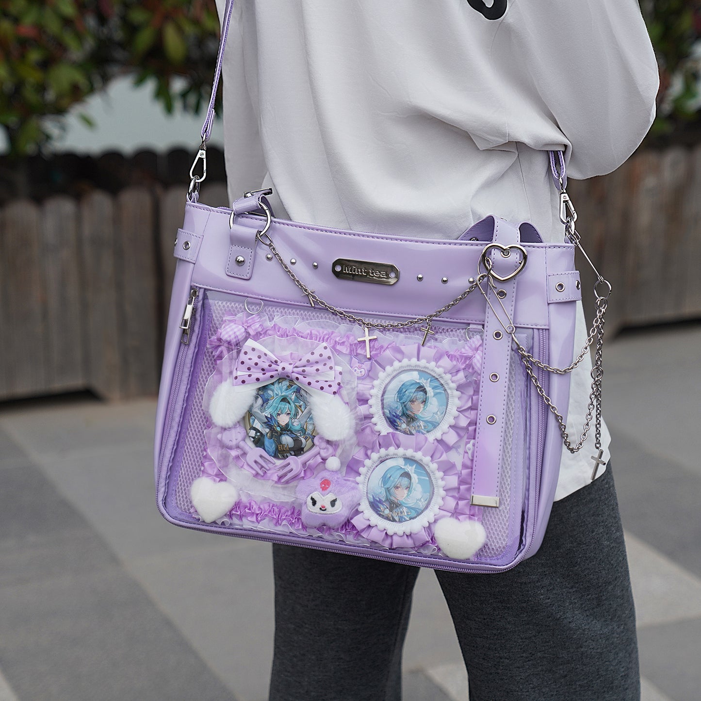 Eula’s Plush Garden Ita Bag– Spacious Tote and Crossbody with Curated Display Set