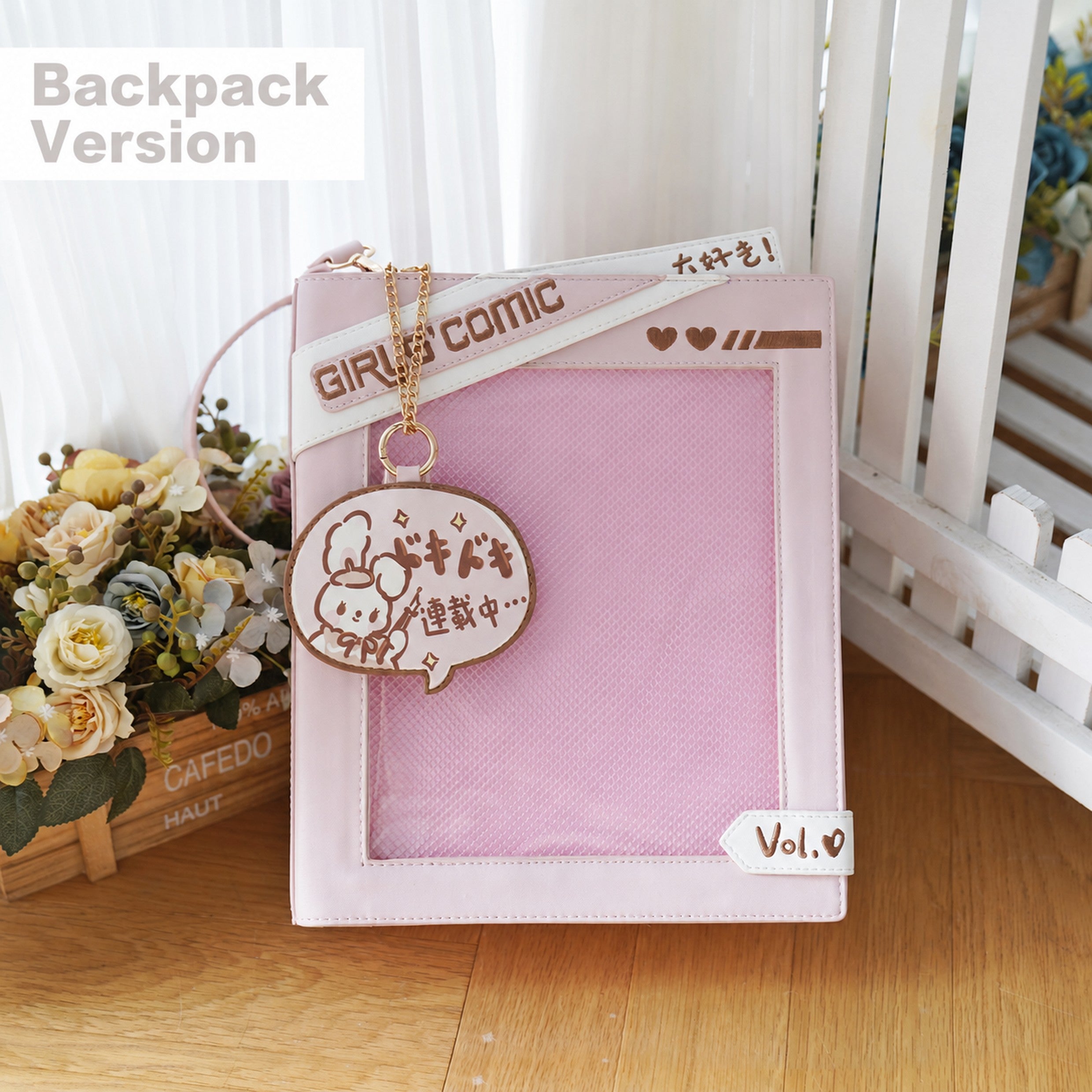 Morning Glory Comic Ita Bag in Shoulder or Backpack Style
