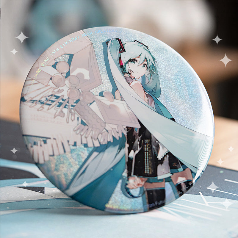 Moeyu Hatsune Miku Goods 16th Anniversary Big Badge Miku Commemorative Badge