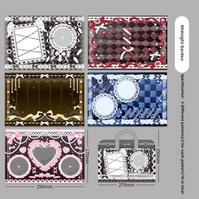 10 Sheets of Assorted Stylish Background Borads for Ita Bag