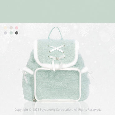 FuyuuNeko Fluffy Plush Ita Backpack with Ribbon Bows