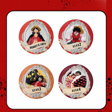 Officially Licensed One Piece Luffy Forms Blind Box Badge