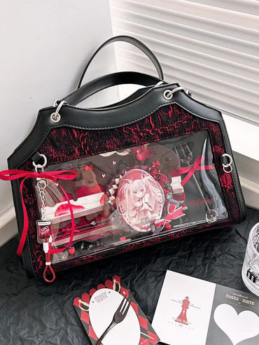 Yuni Yoyo Dark Goth Punk Ita Crossbody Shoulder Bag