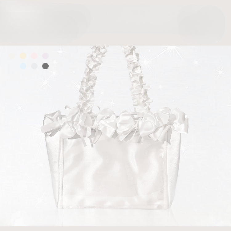 Rose Bloom Ita Bag – Stylish Ribbon Crossbody for Collectibles