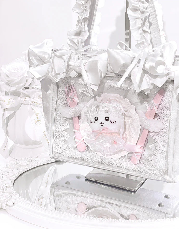 Rose Bloom Ita Bag – Stylish Ribbon Crossbody for Collectibles
