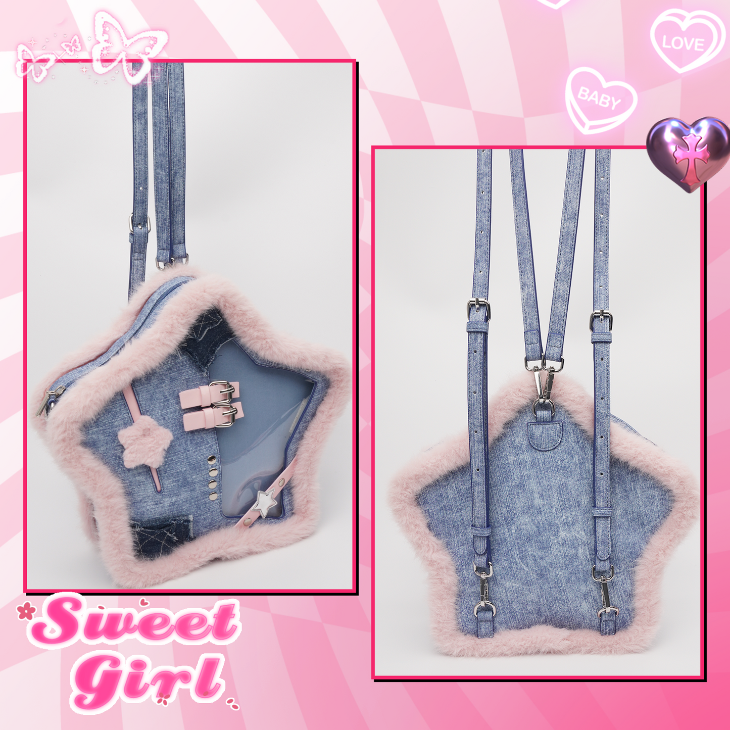 Starry Bag – Display Shoulder Bag for Plushies & Charms