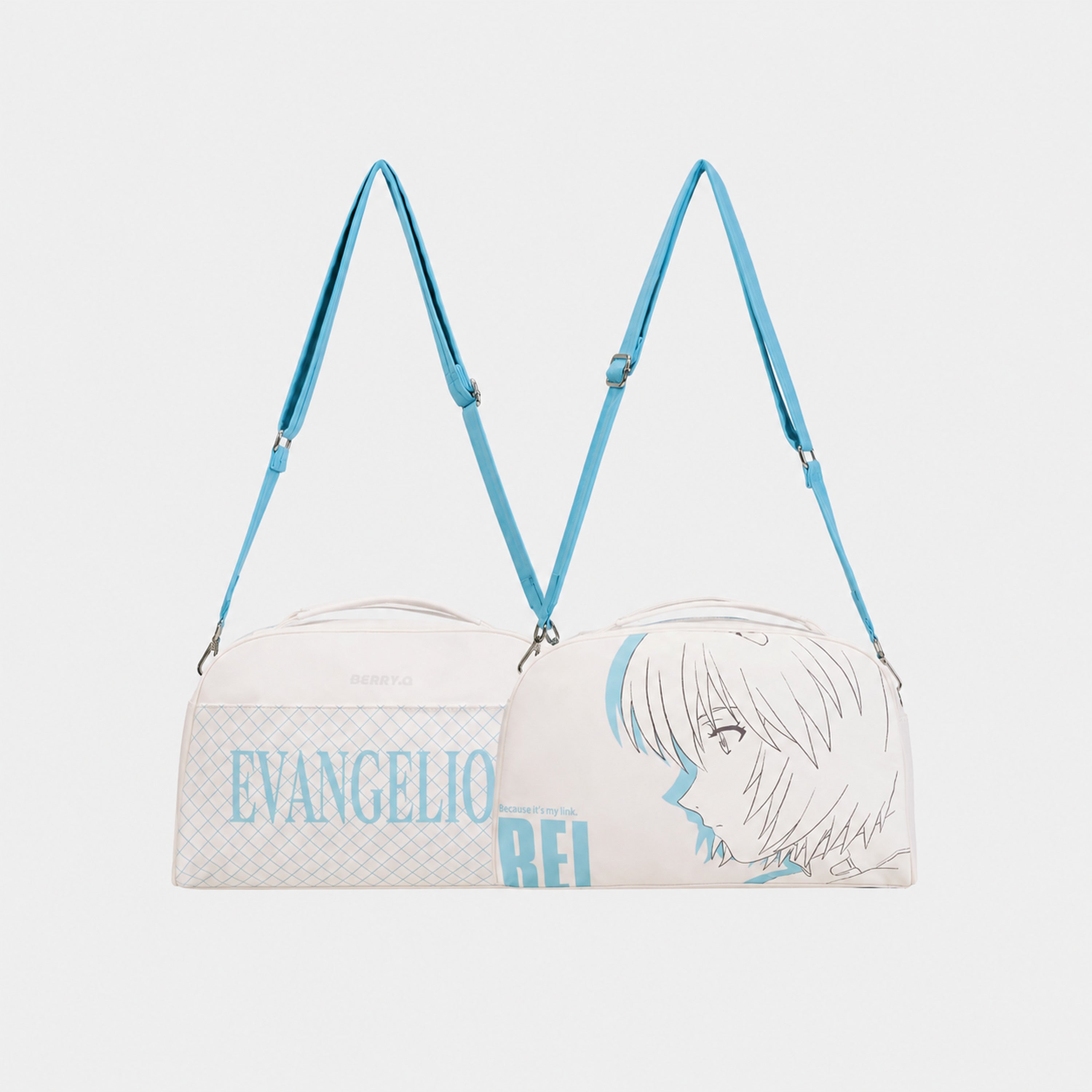 Evangelion x BERRY.Q Character Print Crossbody Bag