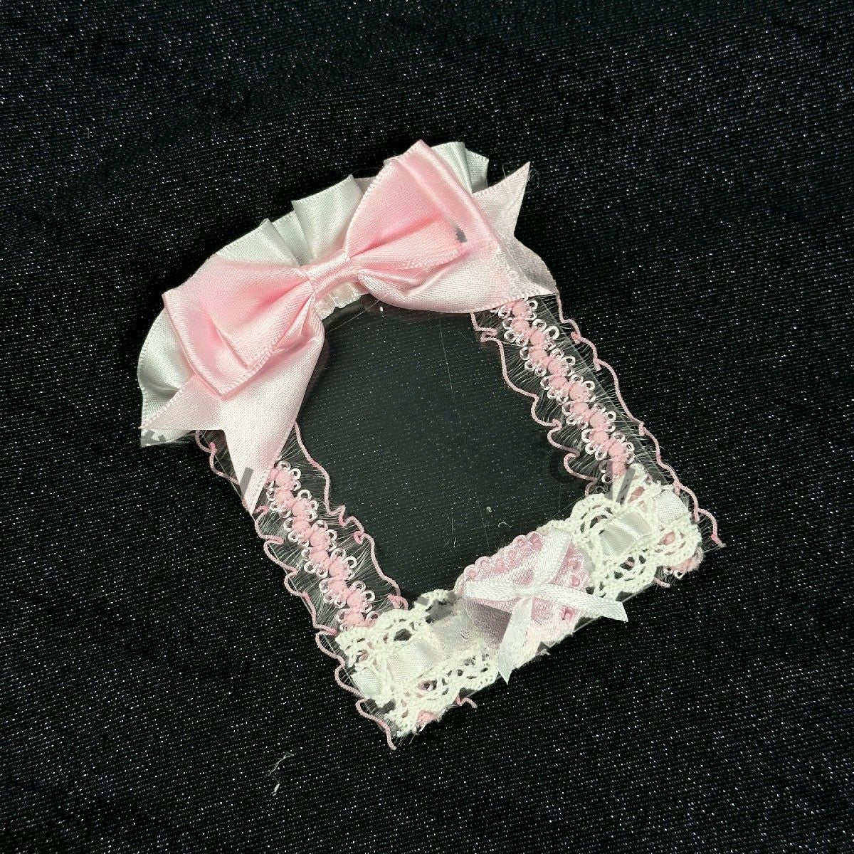 Handmade Lace Card Holder with Star Decoration