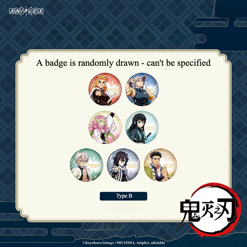 Demon Slayer Official Anime Badge Blind Box – Genuine Kimetsu no Yaiba Collectible Pins