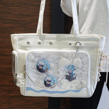 Gojo’s Blue Morning Tote Ita Bag– Jujutsu Kaisen Custom Series, Perfect for Conventions, Daily Outings & School