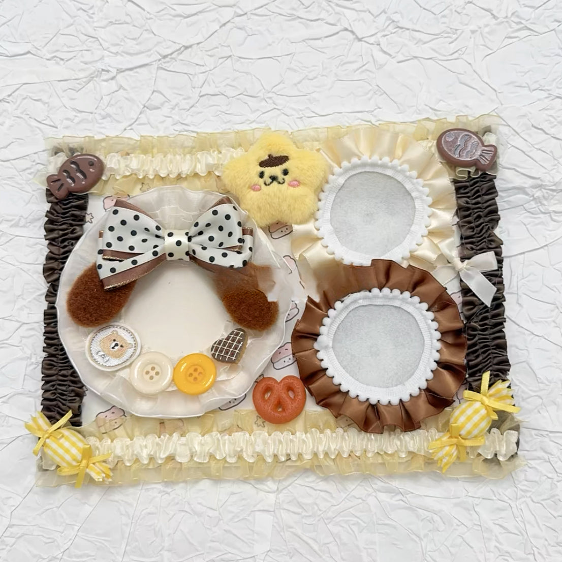 Plushie Dream Itabag Display Insert - Holds 3 Badges Perfectly-Finished Ita Board Original Handmade