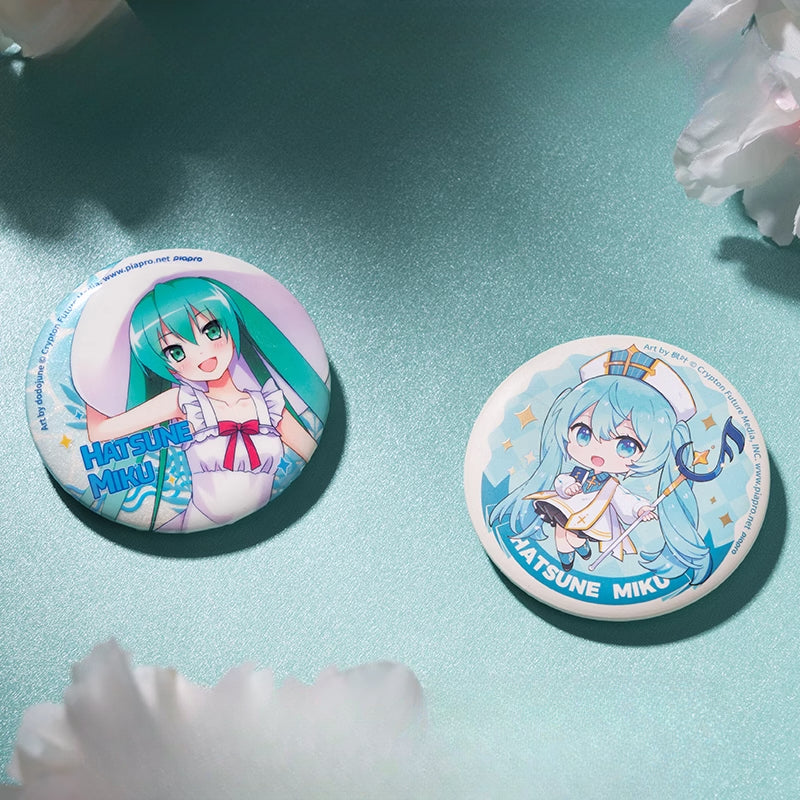 Hatsune Mike GoodsMoeyu Iron Commemorative Badge Miku Language of Flowers 39 Thank You Day Badge 58mm