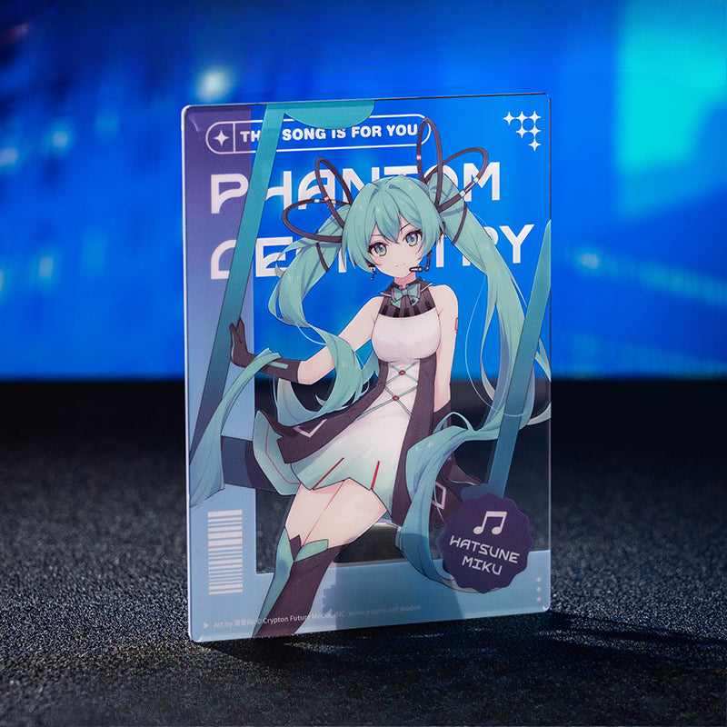 Moeyu Hatsune Future Technology Series Transparent Card Miku Animation Peripheral Acrylic Commemorative Ornament Goods