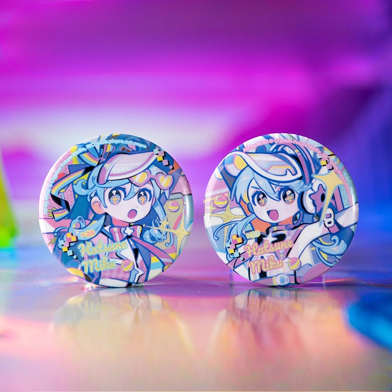 Moeyu Hatsune Miku Mirror Meet Retro and Future Series Badge Miku Commemorative Badge Goods