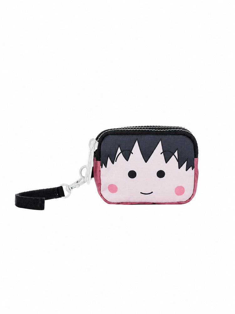 LeSportsac Chibi Maruko Chan Mini Three-Zip Wristlet Wallet