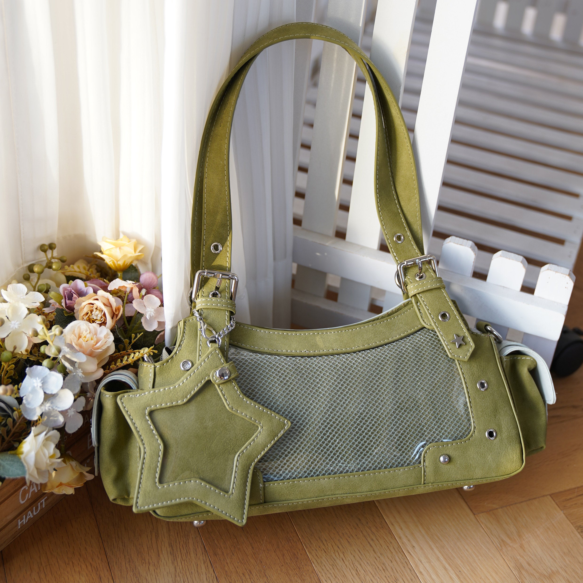 Morning Glory Gemini Retro Ita Shoulder Crossbody Bag