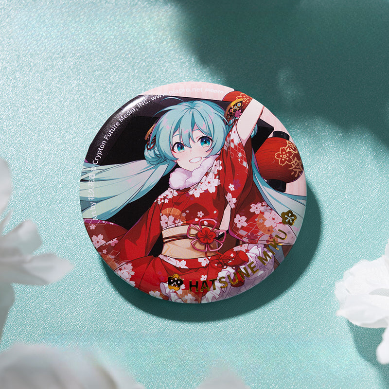 Hatsune Mike GoodsMoeyu Iron Commemorative Badge Miku Language of Flowers 39 Thank You Day Badge 58mm