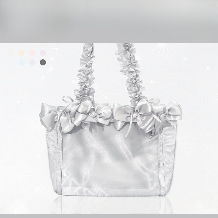 Rose Bloom Ita Bag – Stylish Ribbon Crossbody for Collectibles