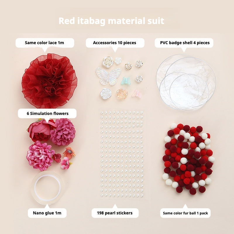 Baroque Style Decoration Material Kit – Vintage Accessories for DIY Itabag Crafting