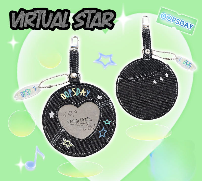 Denim DIY Badge Cover — Bag Charm & Keychain