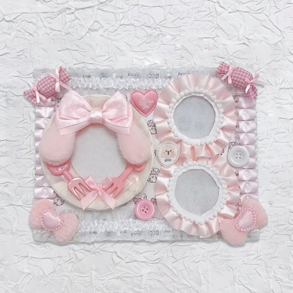 Plushie Dream Itabag Display Insert - Holds 3 Badges Perfectly-Finished Ita Board Original Handmade