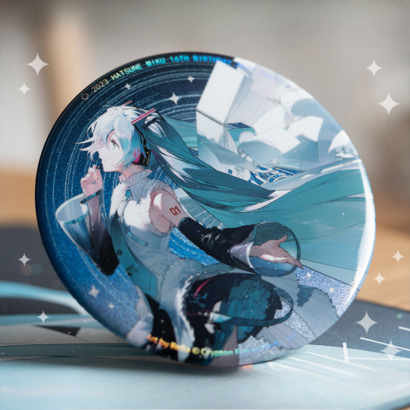 Moeyu Hatsune Miku Goods 16th Anniversary Big Badge Miku Commemorative Badge