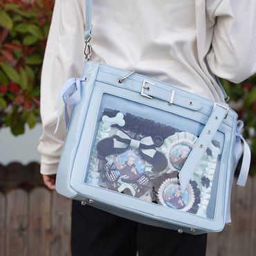 Gojo’s Blue Crush Ita Bag – Spacious Multi-Way Tote for Cons, Campus & Everyday Style