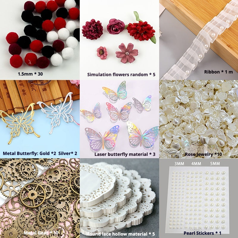 Butterfly Decoration Material Kit – Vintage Accessories for DIY Itabag Crafting