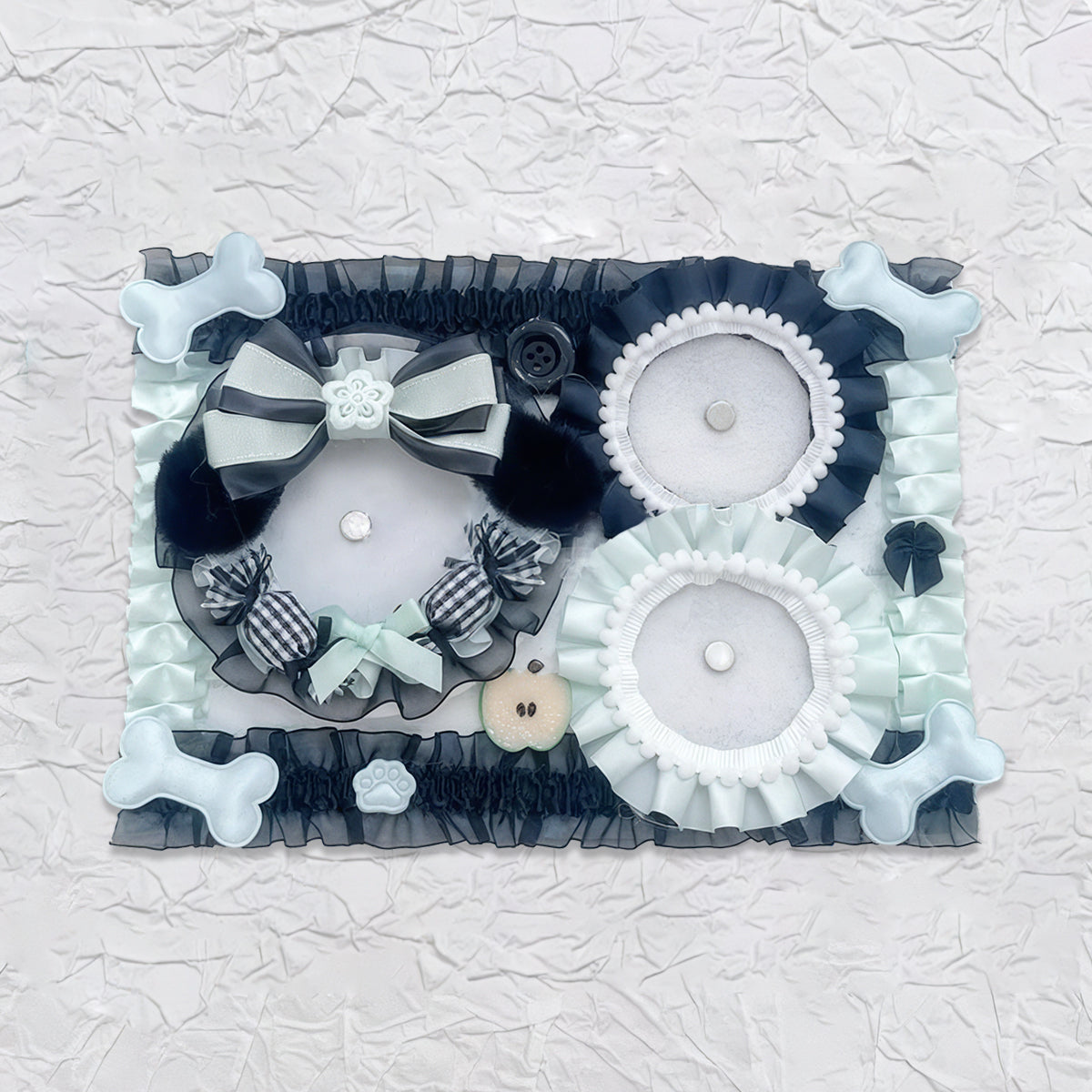 Plushie Dream Itabag Display Insert - Holds 3 Badges Perfectly-Finished Ita Board Original Handmade