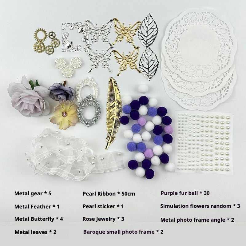 Metal Decoration Material Kit – Vintage Accessories for DIY Itabag Crafting
