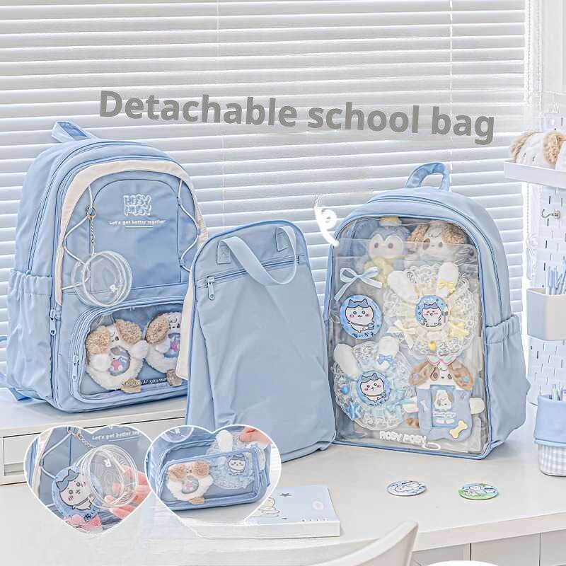 Cute Ita Backpack for School – Big Capacity for Dolls, Badges & Accessories