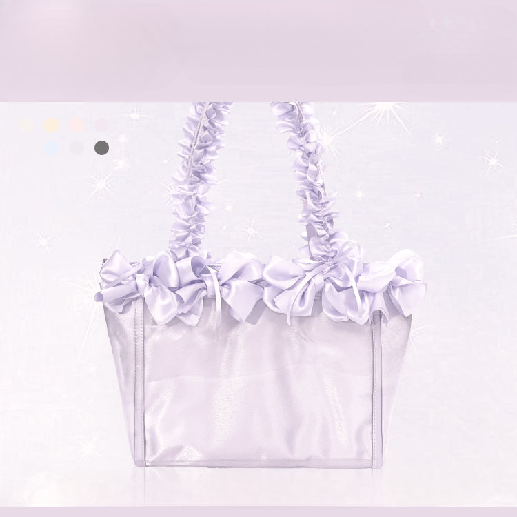 Rose Bloom Ita Bag – Stylish Ribbon Crossbody for Collectibles