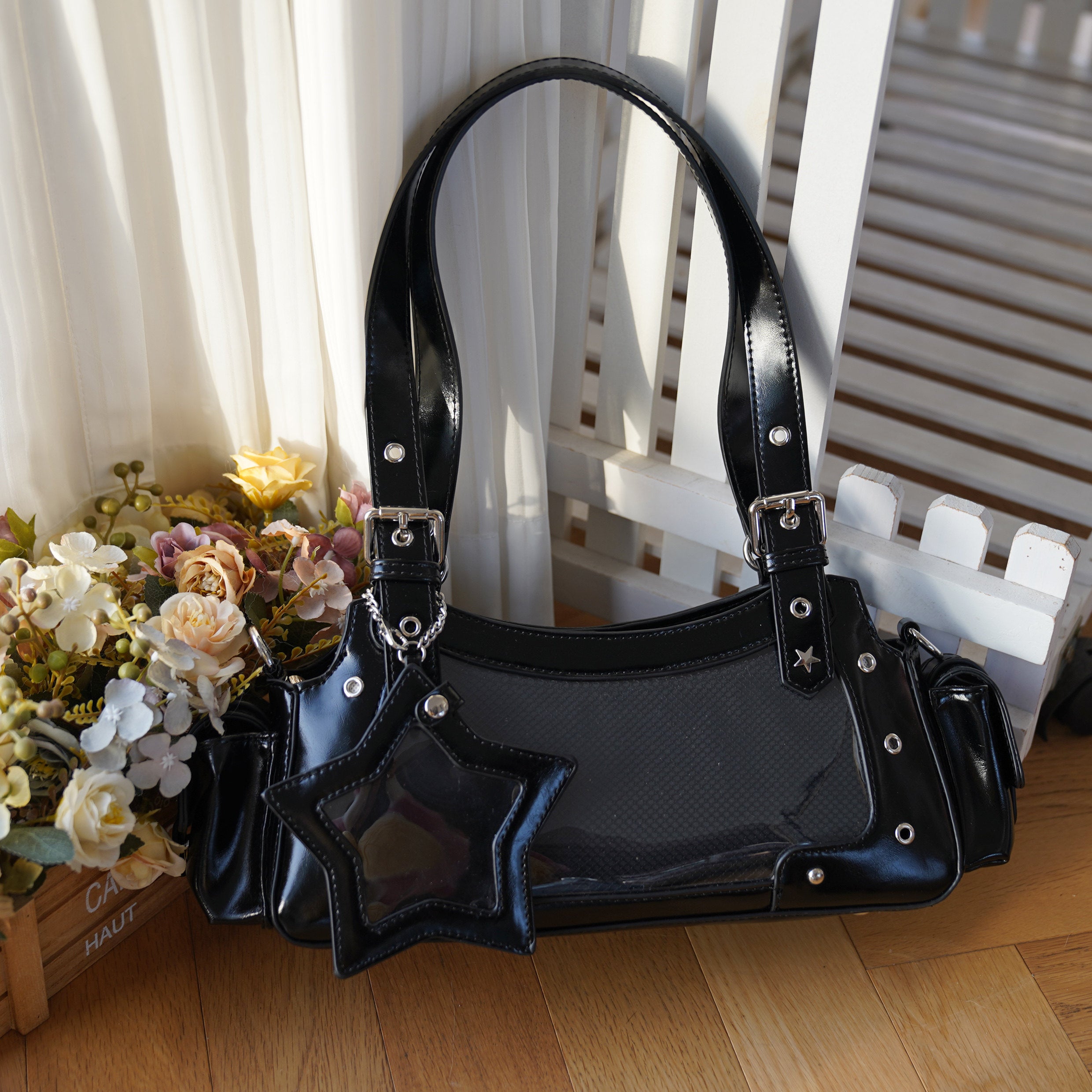 Morning Glory Gemini Retro Ita Shoulder Crossbody Bag