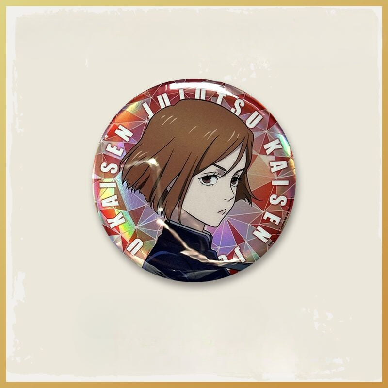 Official Licensed Jujutsu Kaisen Season 2 Holographic Double Flash Badge - 2.95 inches (75mm)