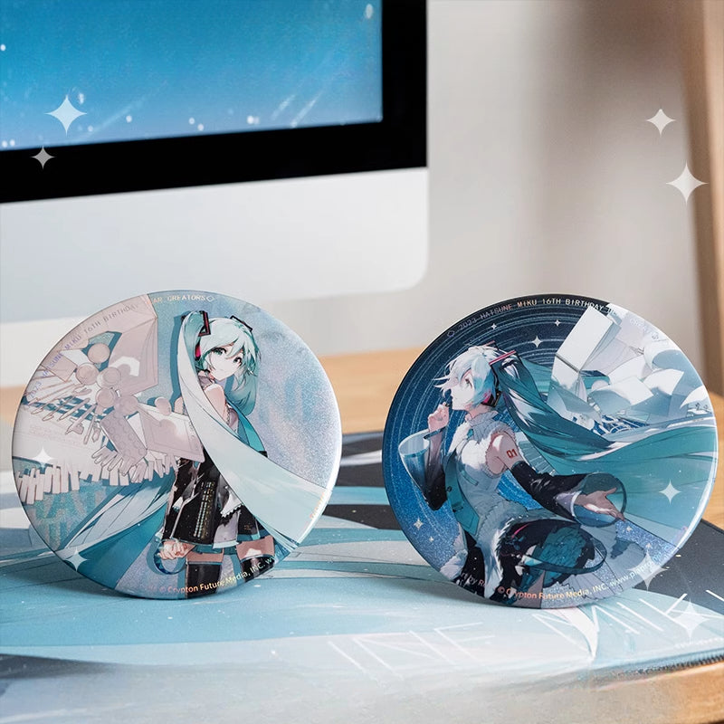 Moeyu Hatsune Miku Goods 16th Anniversary Big Badge Miku Commemorative Badge