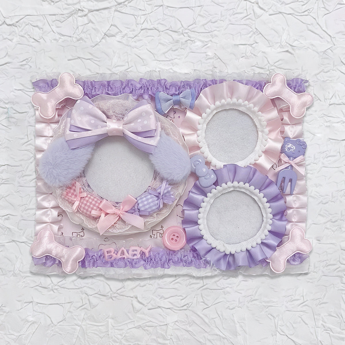 Plushie Dream Itabag Display Insert - Holds 3 Badges Perfectly-Finished Ita Board Original Handmade