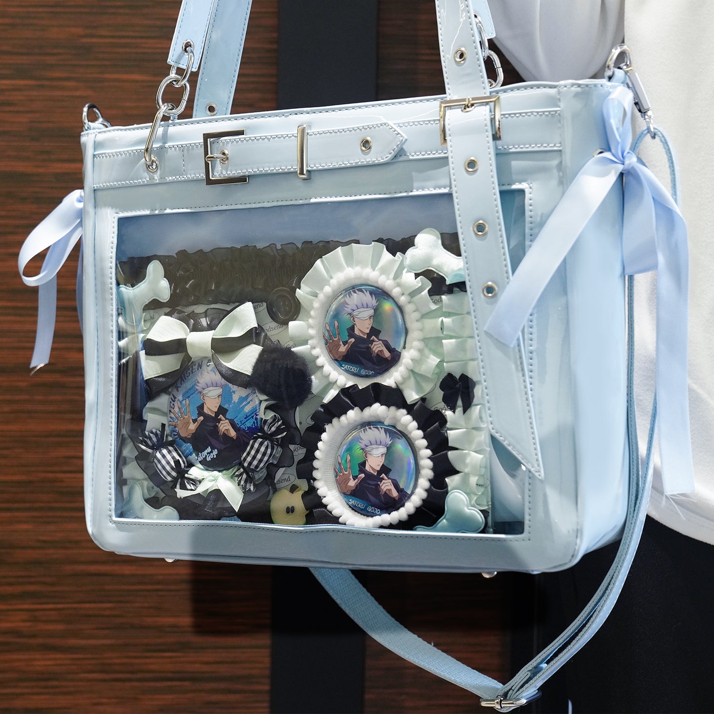 Gojo’s Blue Crush Ita Bag – Spacious Multi-Way Tote for Cons, Campus & Everyday Style