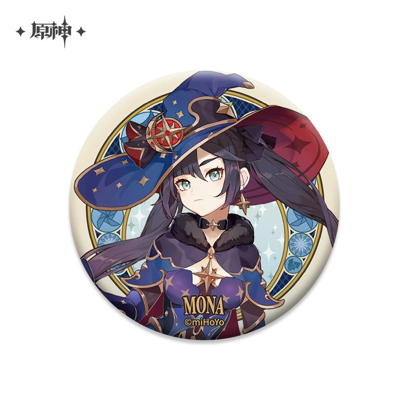 Lisenced Genshin Impact Mondstadt Theme Series Character Badge – 2.95 inches (75mm) – Venti, Klee, Albedo