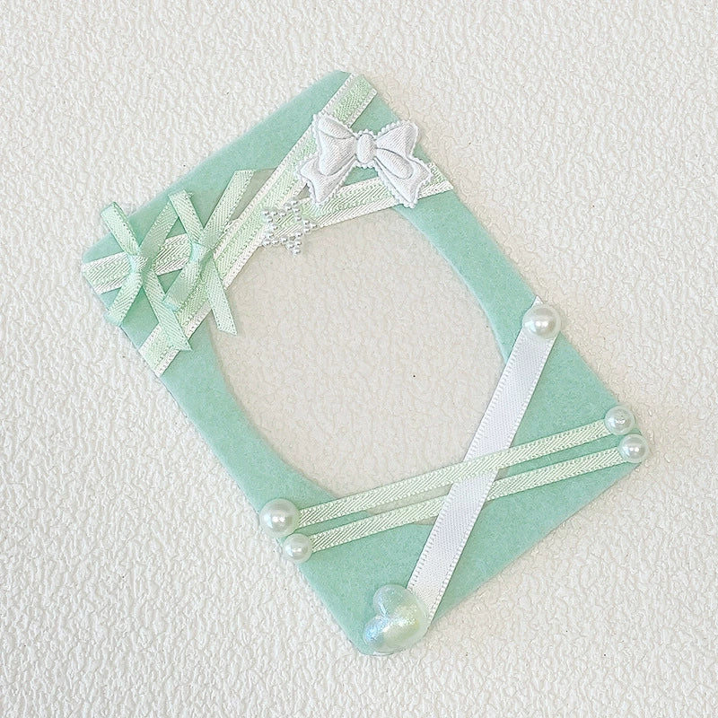 3-Inch Original Woven Solid Color Card Holder