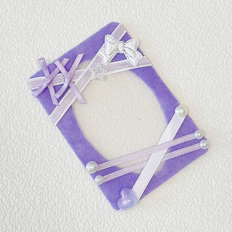 3-Inch Original Woven Solid Color Card Holder