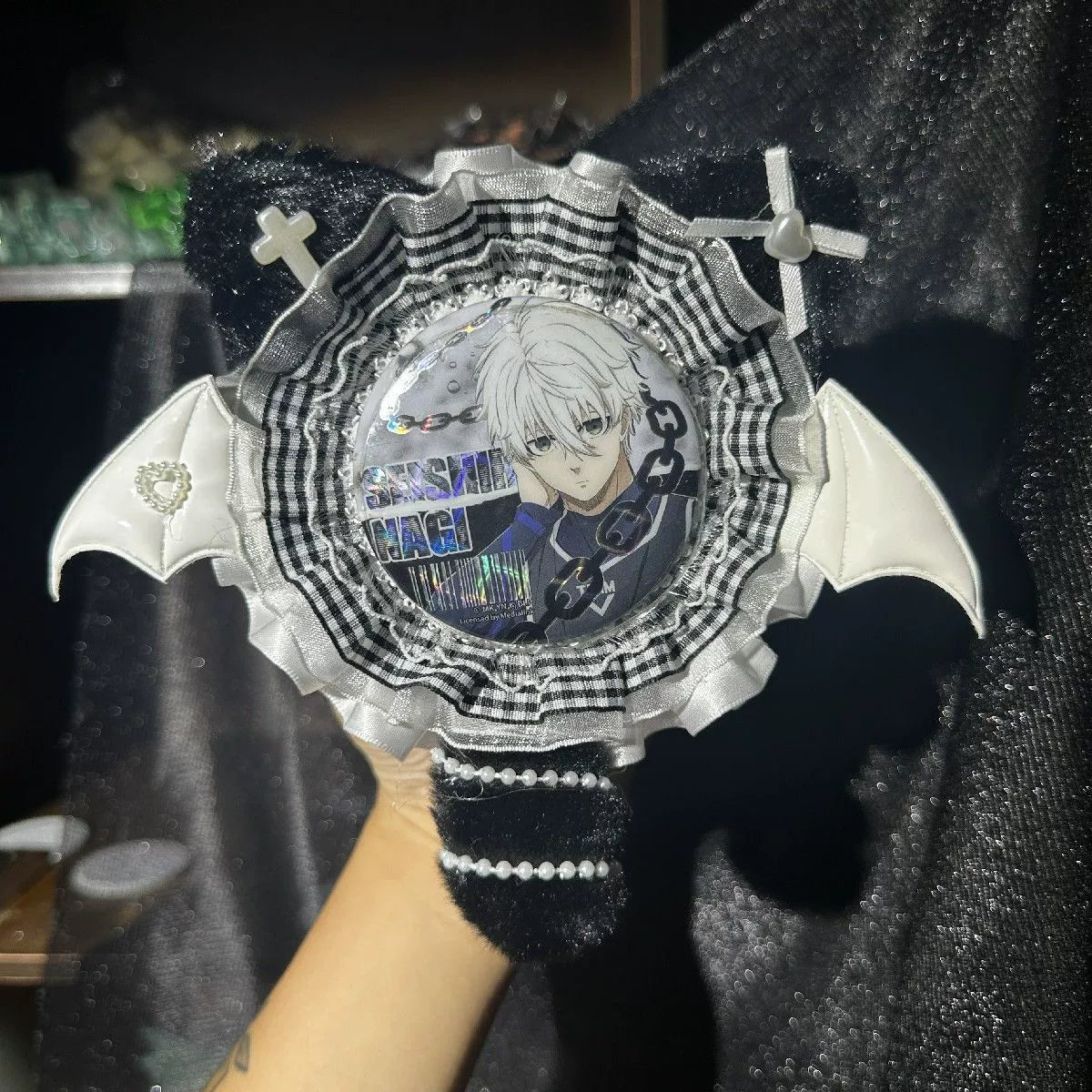 Handmade Elf Fairy Badge Holder – Ita Bag Decoration Base for 2.28-2.95 inch (58mm-75mm) Badges