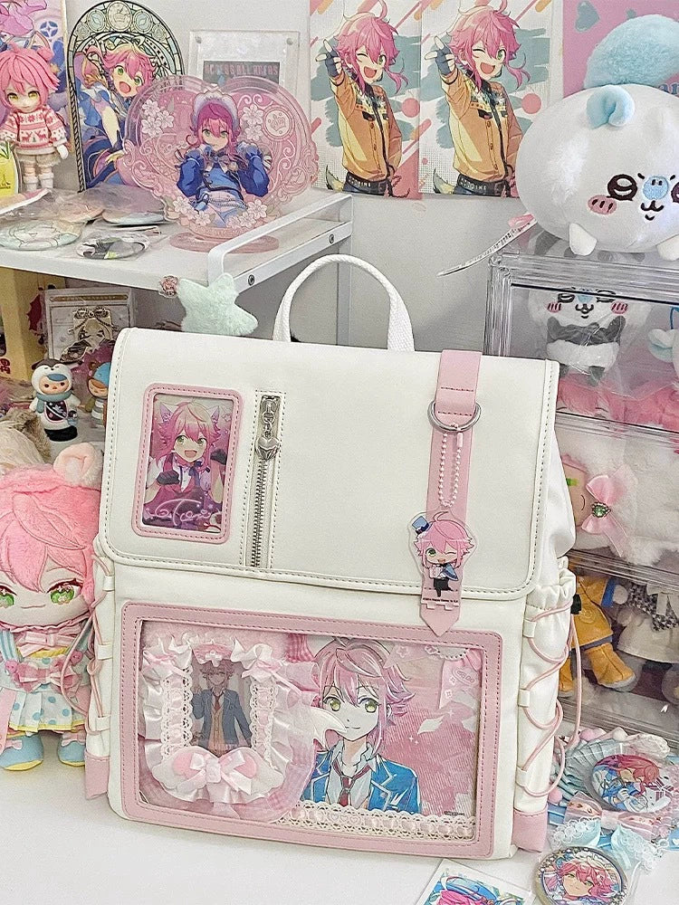 Spacious Ita Bag – Double Shoulder Backpack for School & Plush Toy Display