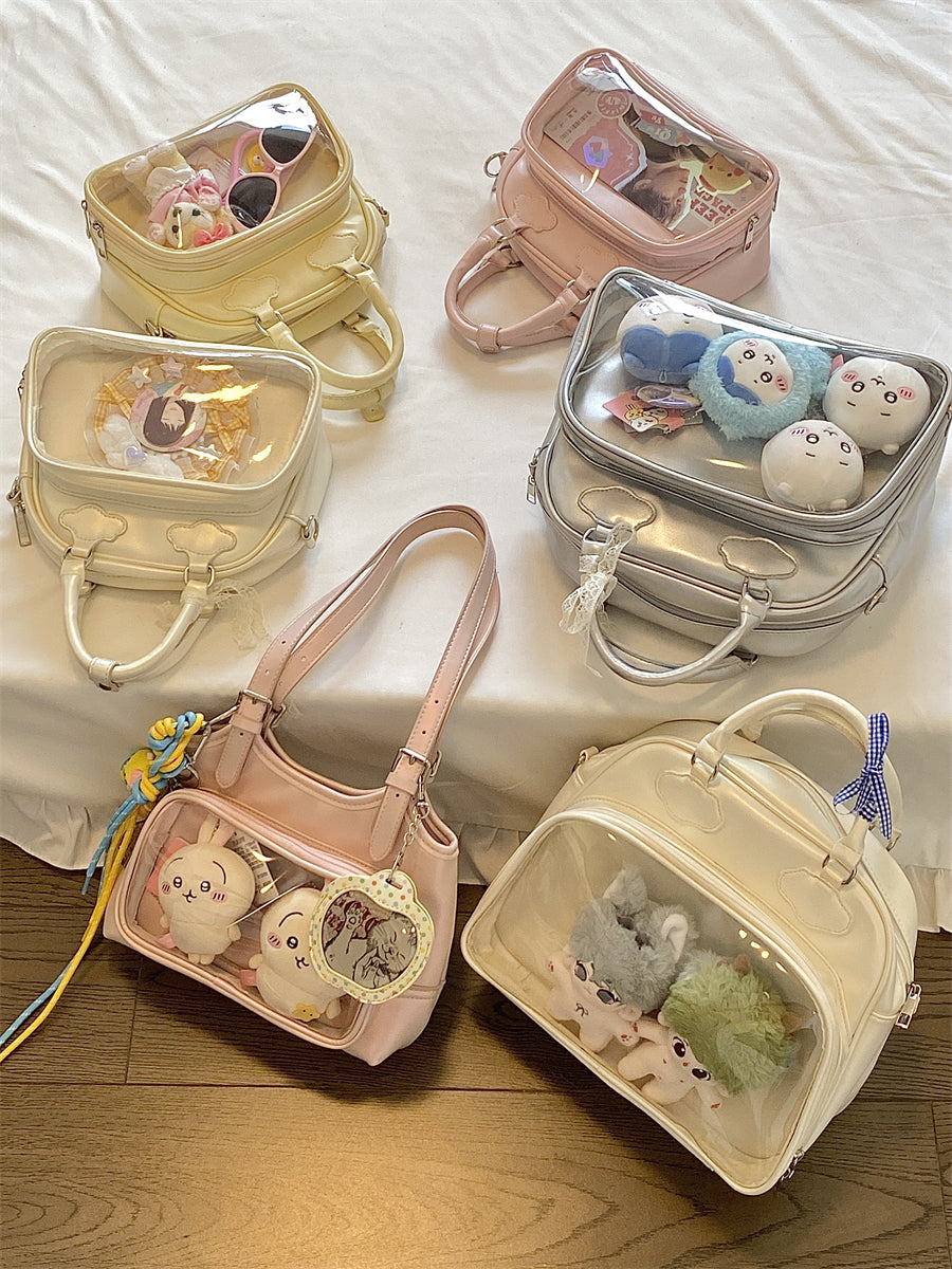 Large Capacity Cute Ita Bag – Perfect for Badges and Plushies