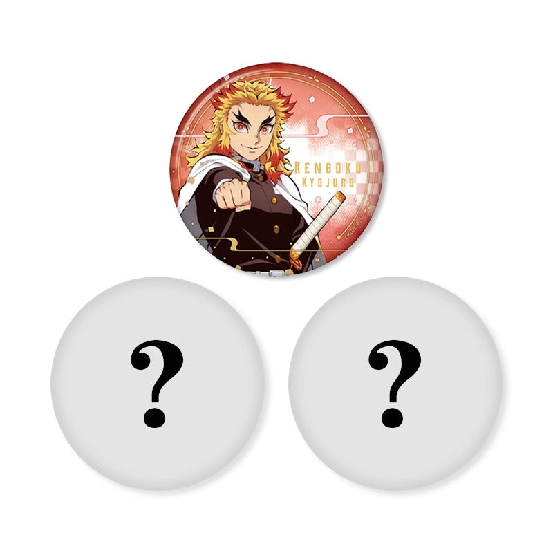 Demon Slayer Official Anime Badge Blind Box – Genuine Kimetsu no Yaiba Collectible Pins
