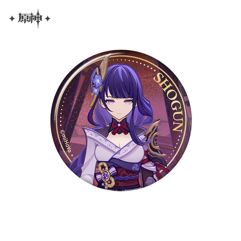 Lisenced Genshin Impact Genius Invokation TCG Tournament Series Tinplate Badge - 2.95 inches (75mm)