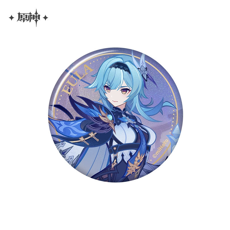 Lisenced Genshin Impact Genius Invokation TCG Tournament Series Tinplate Badge - 2.95 inches (75mm)