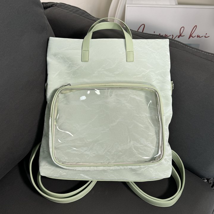 Multi-Way Ita Bag – Large Capacity, Convertible Shoulder, Backpack & Handbag